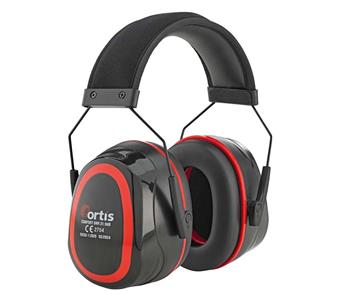 Kapselgehörschutz Comfort rot SNR 31,9 Decibel Fortis EN 352-1.jpg